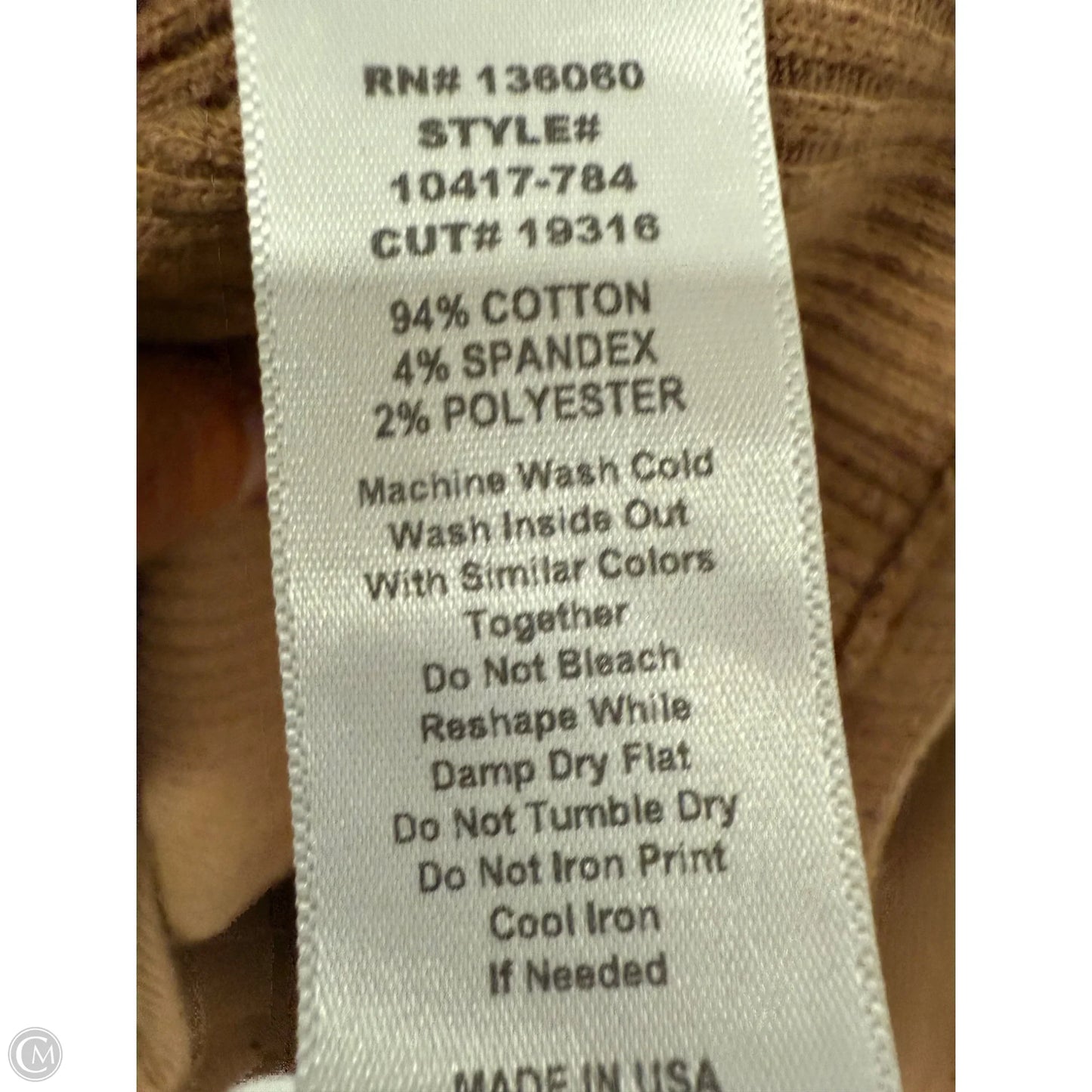 Top Long Sleeve By Project Social Tee In Brown, Size: Xs