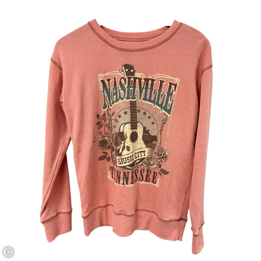 Sweatshirt Crewneck By Maurices In Orange, Size: Xs