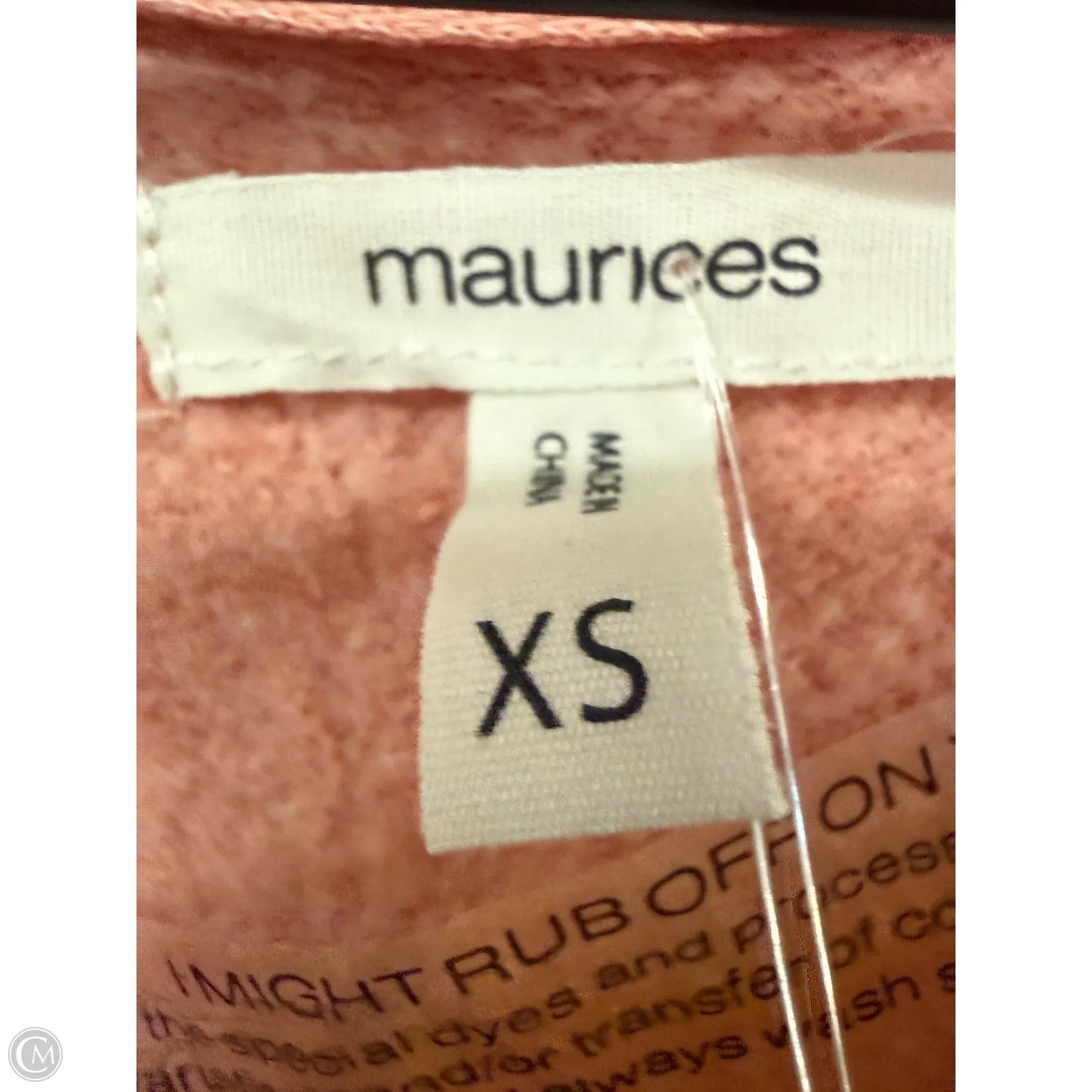 Sweatshirt Crewneck By Maurices In Orange, Size: Xs