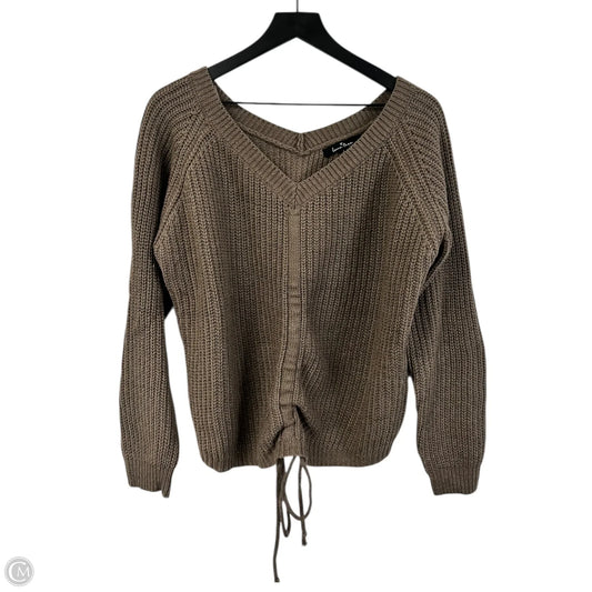 Sweater By Love Tree In Taupe, Size: L