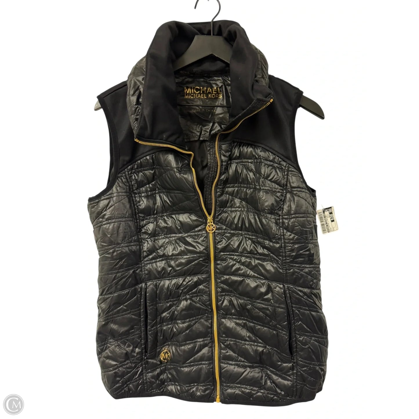 Vest Puffer & Quilted By Michael By Michael Kors In Black, Size: L