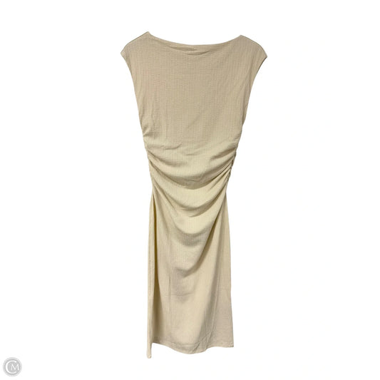 Dress Casual Maxi By H&m In Cream, Size: M