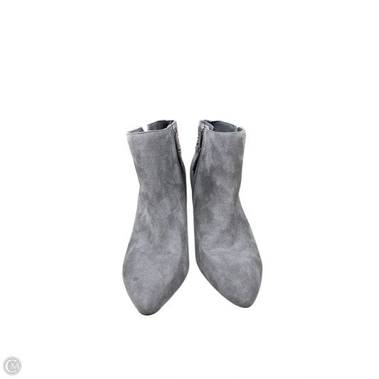 Boots Ankle Heels By Sam And Libby In Grey, Size: 6.5