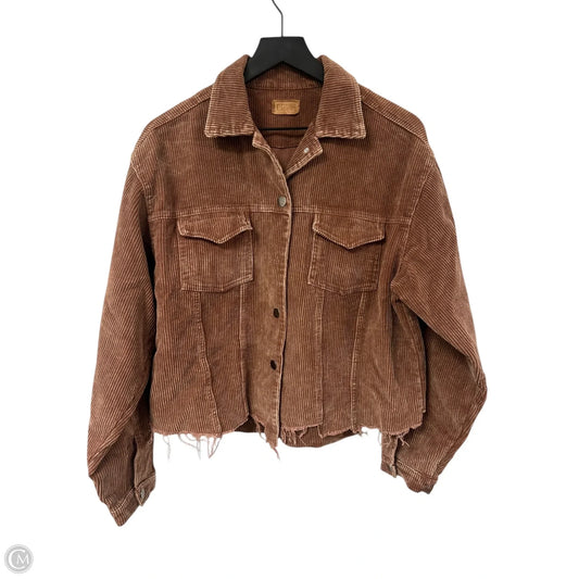 Jacket Other By Pol In Brown, Size: M