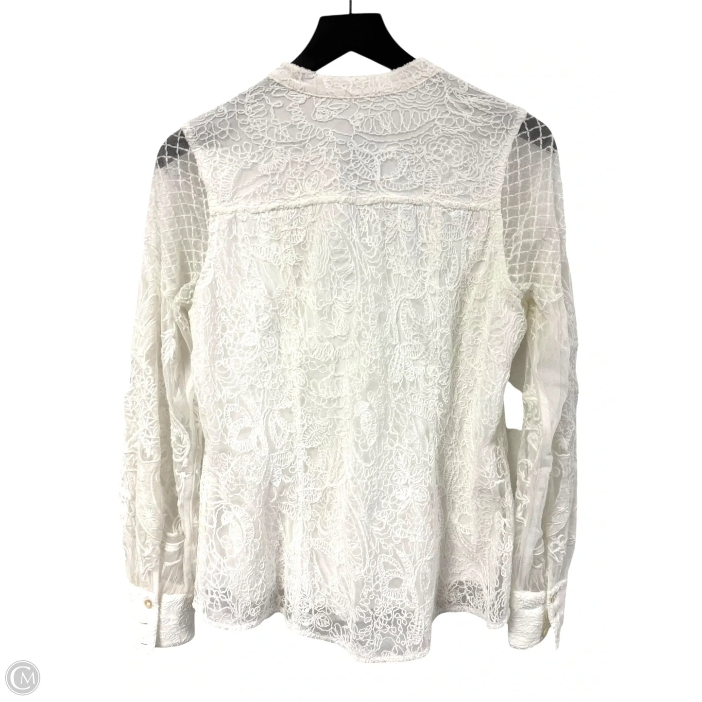 Top Long Sleeve By Soft Surroundings In White, Size: S