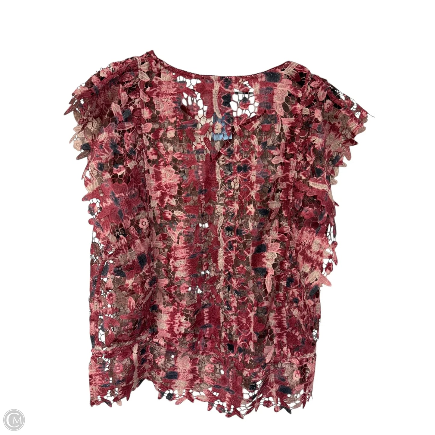 Top Short Sleeve By Soft Surroundings In Floral Print, Size: L