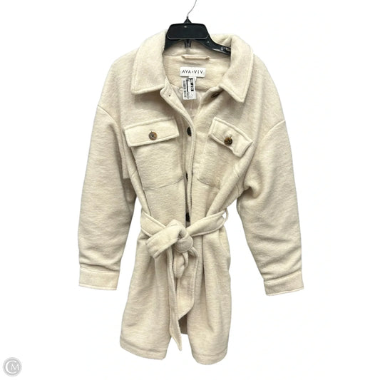 Coat Other By Ava & Viv In Cream, Size: 1x
