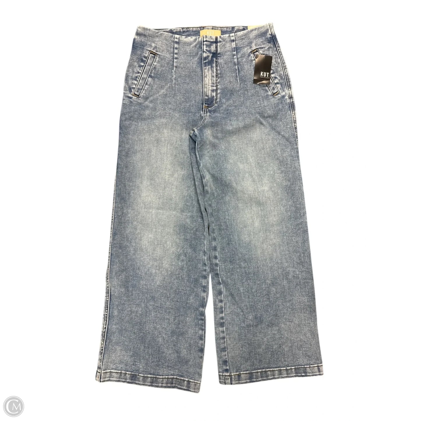 Jeans Straight By Kut In Blue Denim, Size: 0