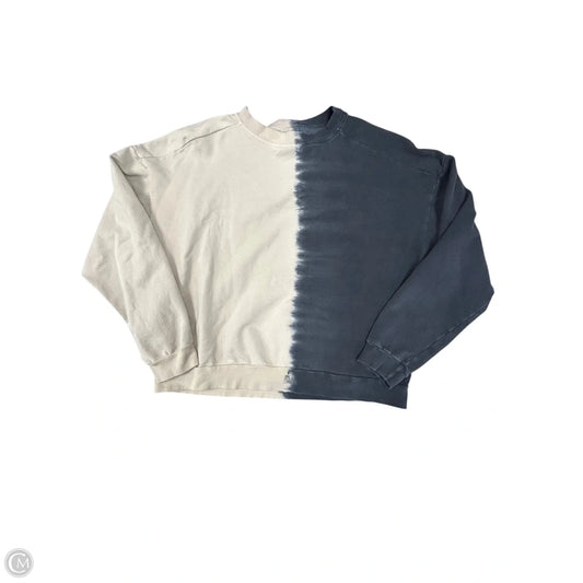 Sweatshirt Crewneck By Electric & Rose In Black & Tan, Size: S