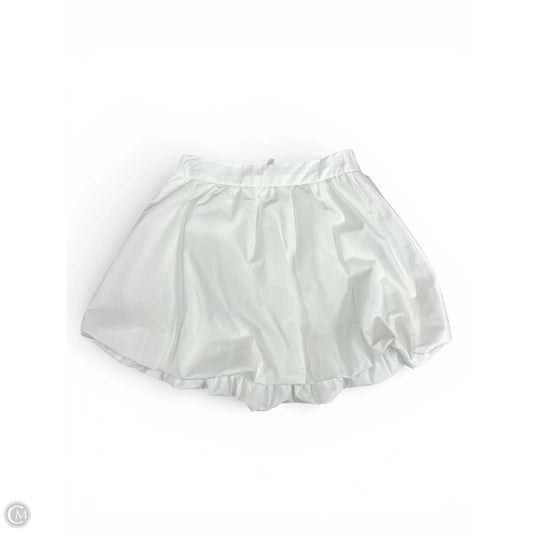 Skirt Mini & Short By Skies Are Blue In White, Size: S