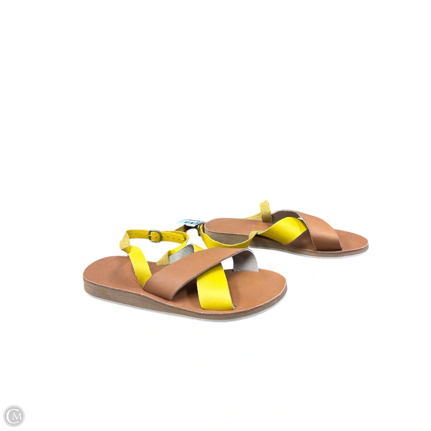 Sandals Flats By Cmc In Yellow, Size: 6
