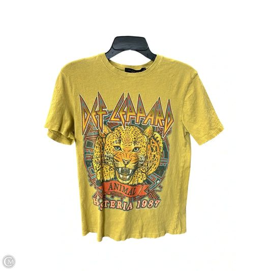 Top Short Sleeve By Junk Food In Green, Size: Xs