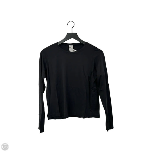 Athletic Top Long Sleeve Crewneck By All In Motion In Black, Size: M