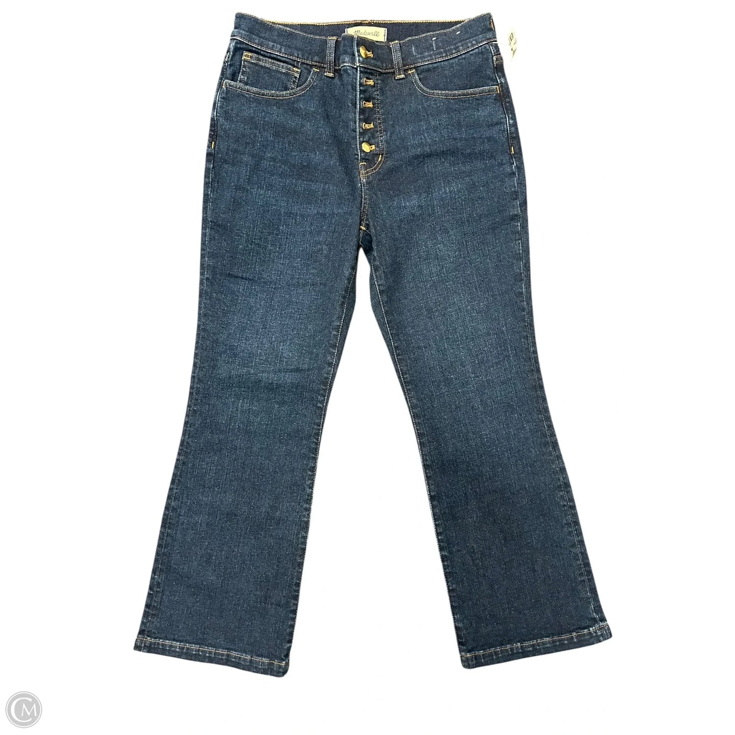 Jeans Boot Cut By Madewell In Blue Denim, Size: 8