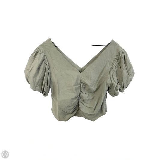 Top Short Sleeve By Very J In Green, Size: L