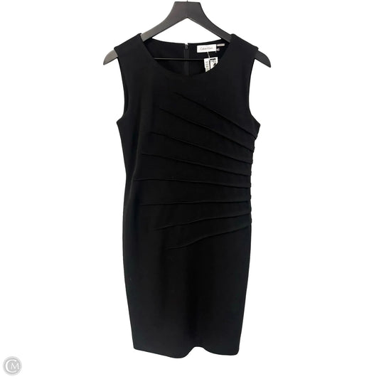 Dress Work By Calvin Klein In Black, Size: 8