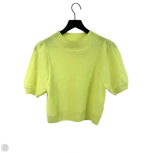 Sweater Short Sleeve By Free People In Yellow, Size: S