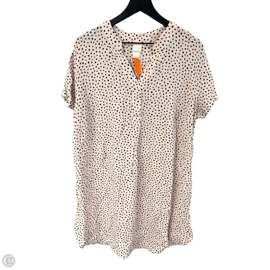 Dress Casual Short By H&m In Black & Cream, Size: L