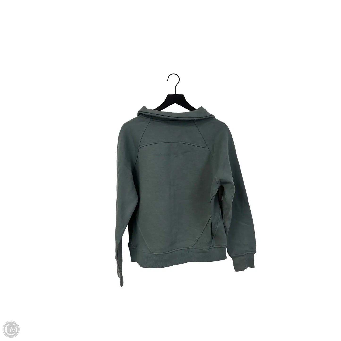Sweatshirt Collar By Danskin In Green, Size: L