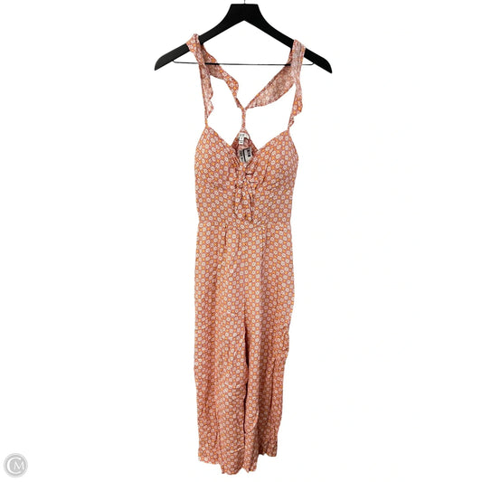 Jumpsuit By Auw In Floral Print, Size: M