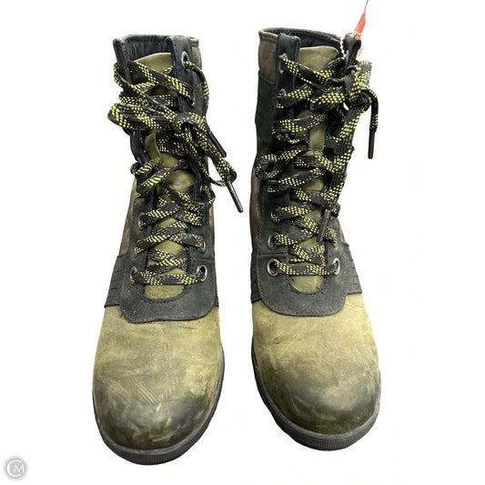 Boots Ankle Heels By Sorel In Green, Size: 8
