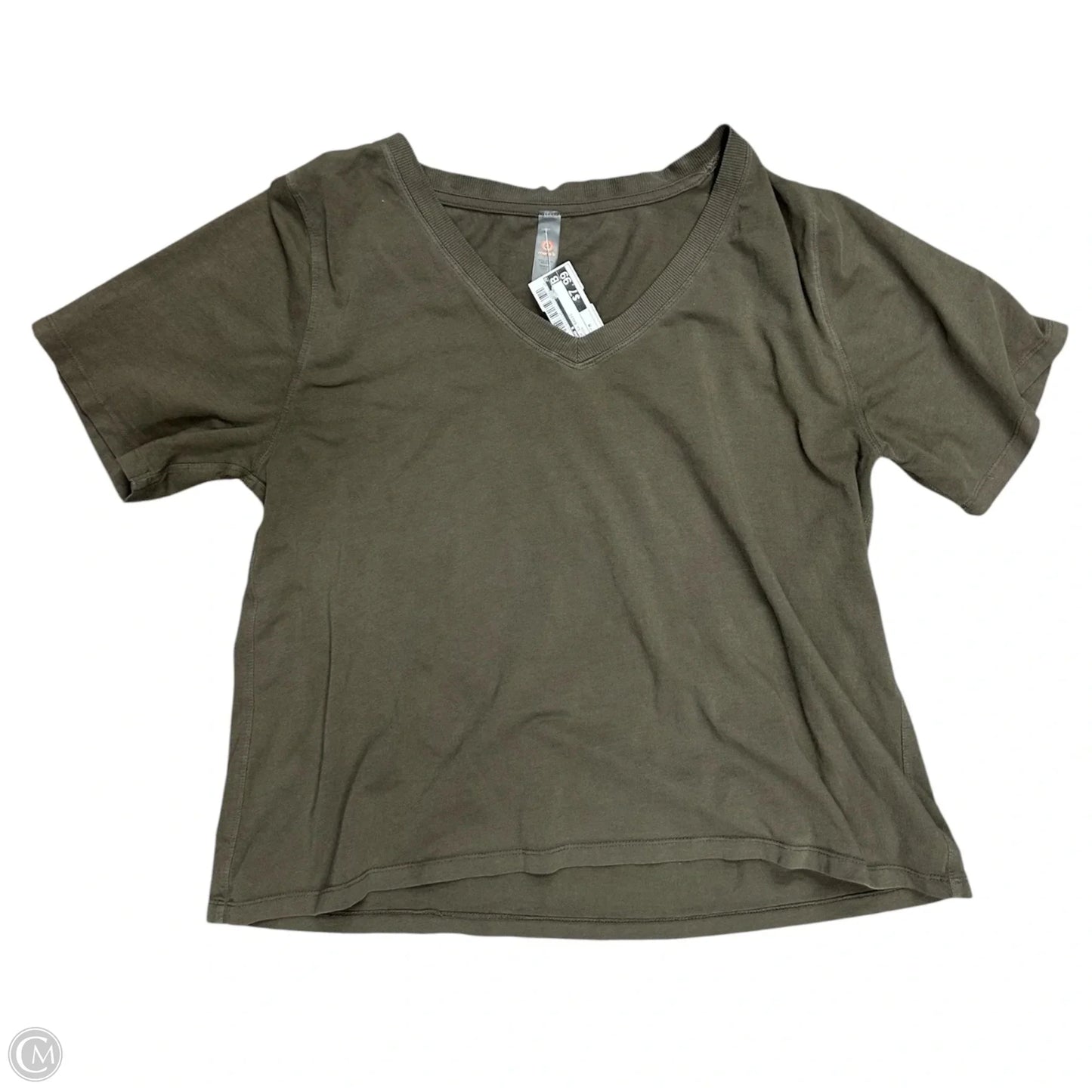 Top Short Sleeve Basic By Mono B In Green, Size: M