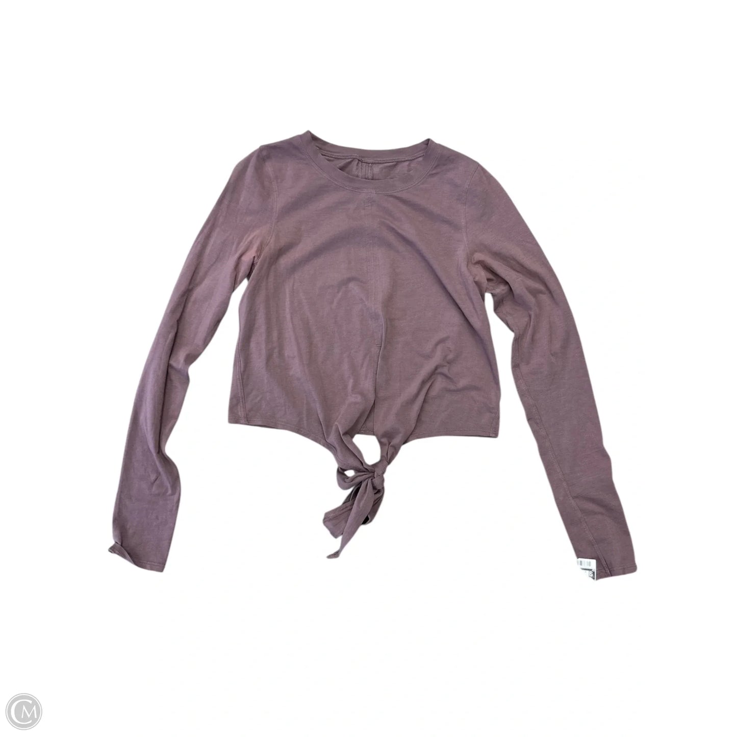 Athletic Top Long Sleeve Crewneck By Lululemon In Purple, Size: 4
