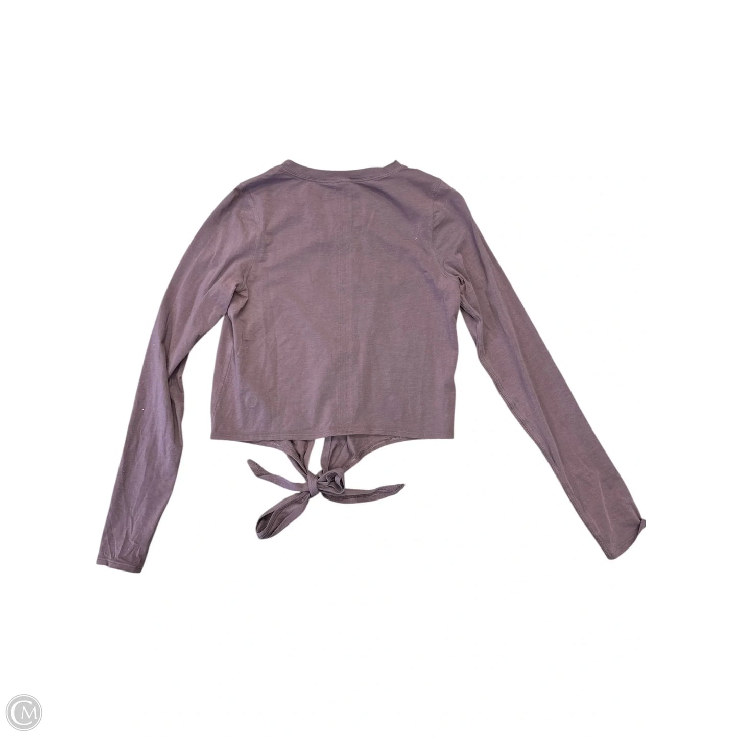 Athletic Top Long Sleeve Crewneck By Lululemon In Purple, Size: 4