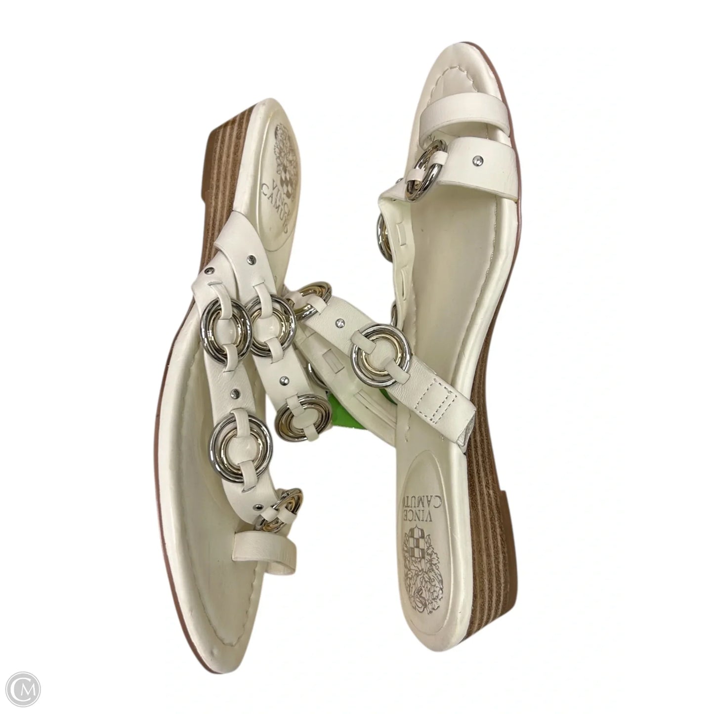 Sandals Flats By Vince Camuto In White, Size: 7.5