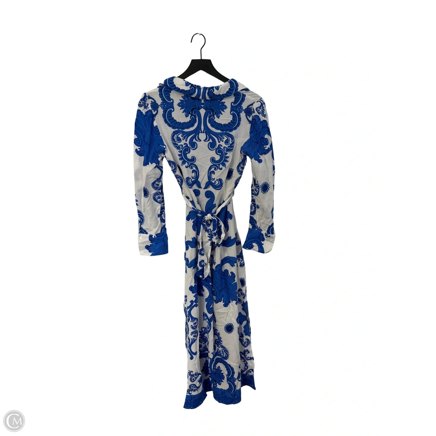 Dress Casual Maxi By Msk In Blue & White, Size: S