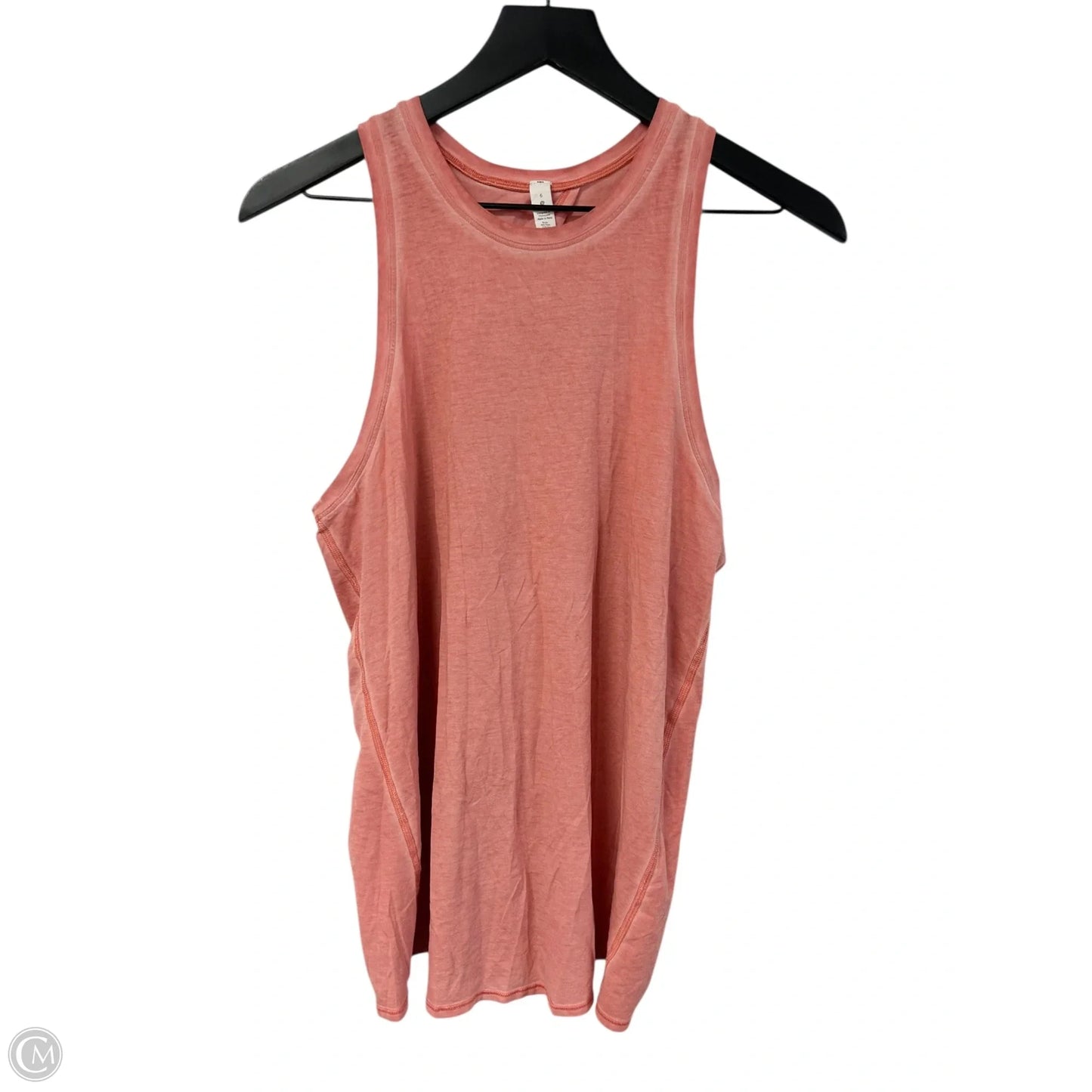 Athletic Tank Top By Lululemon In Orange, Size: 6