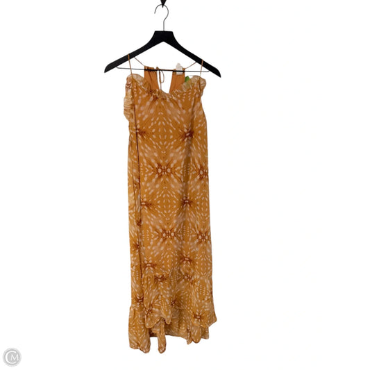 Dress Casual Maxi By Flawless In White & Yellow, Size: S