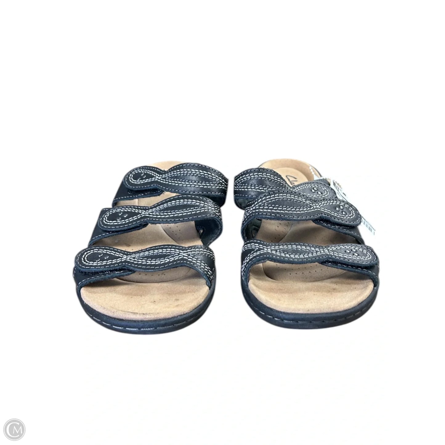 Sandals Flats By Clarks In Black, Size: 6