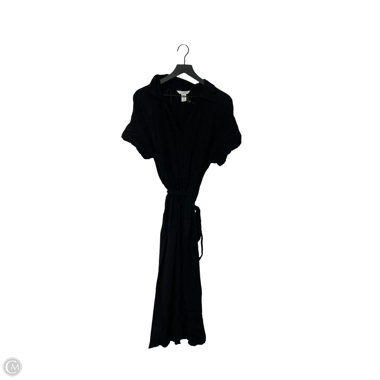 Dress Casual Maxi By H&m In Black, Size: L