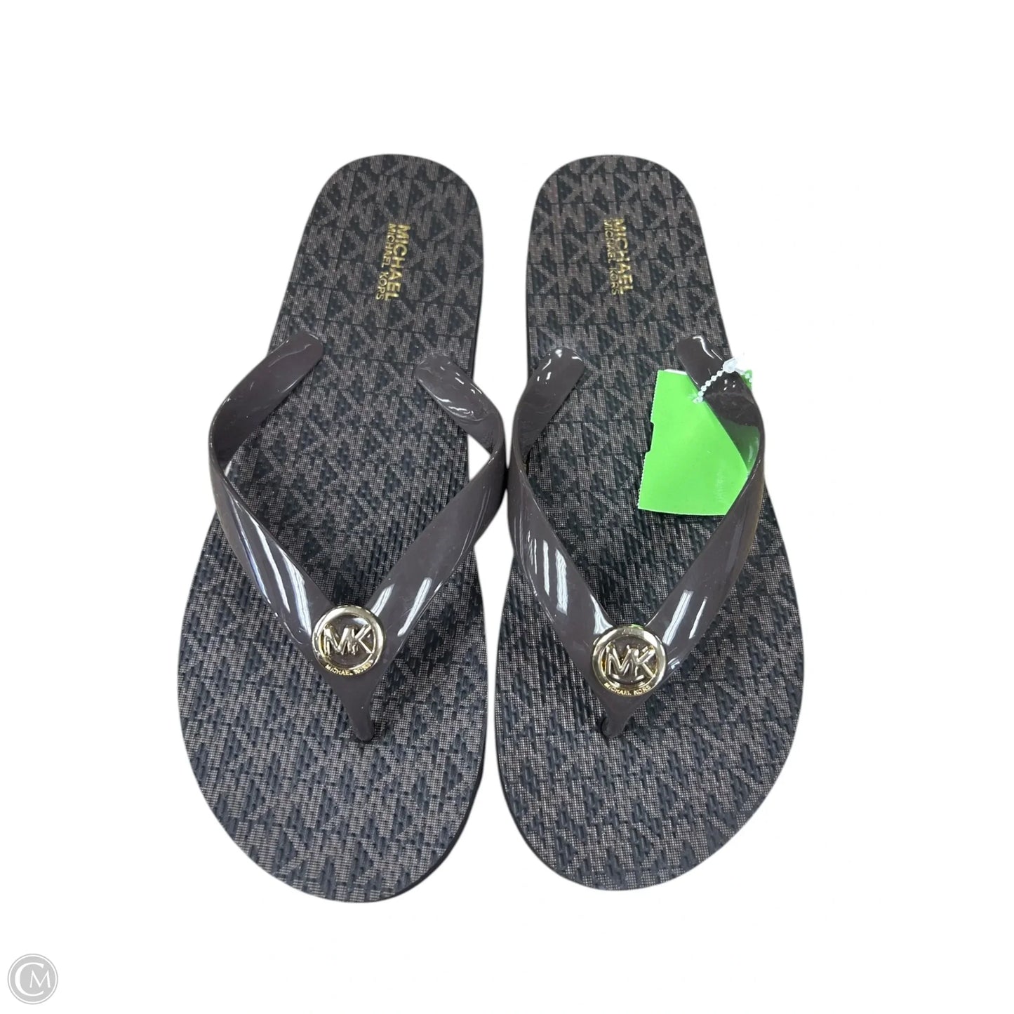 Sandals Flip Flops By Michael By Michael Kors In Brown, Size: 10