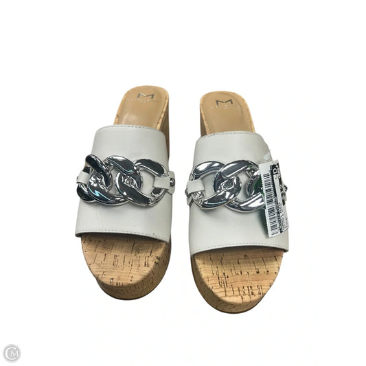 Sandals Heels Platform By Marc Fisher In Cream, Size: 8.5