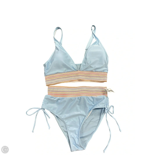 Swimsuit 2pc By Cmf In Blue, Size: L