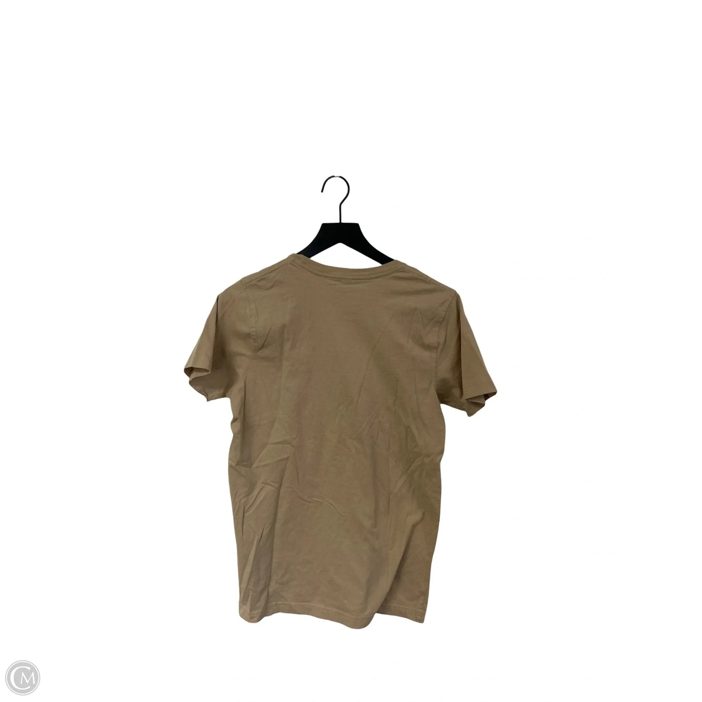 Top Short Sleeve Basic By Cme In Tan, Size: S