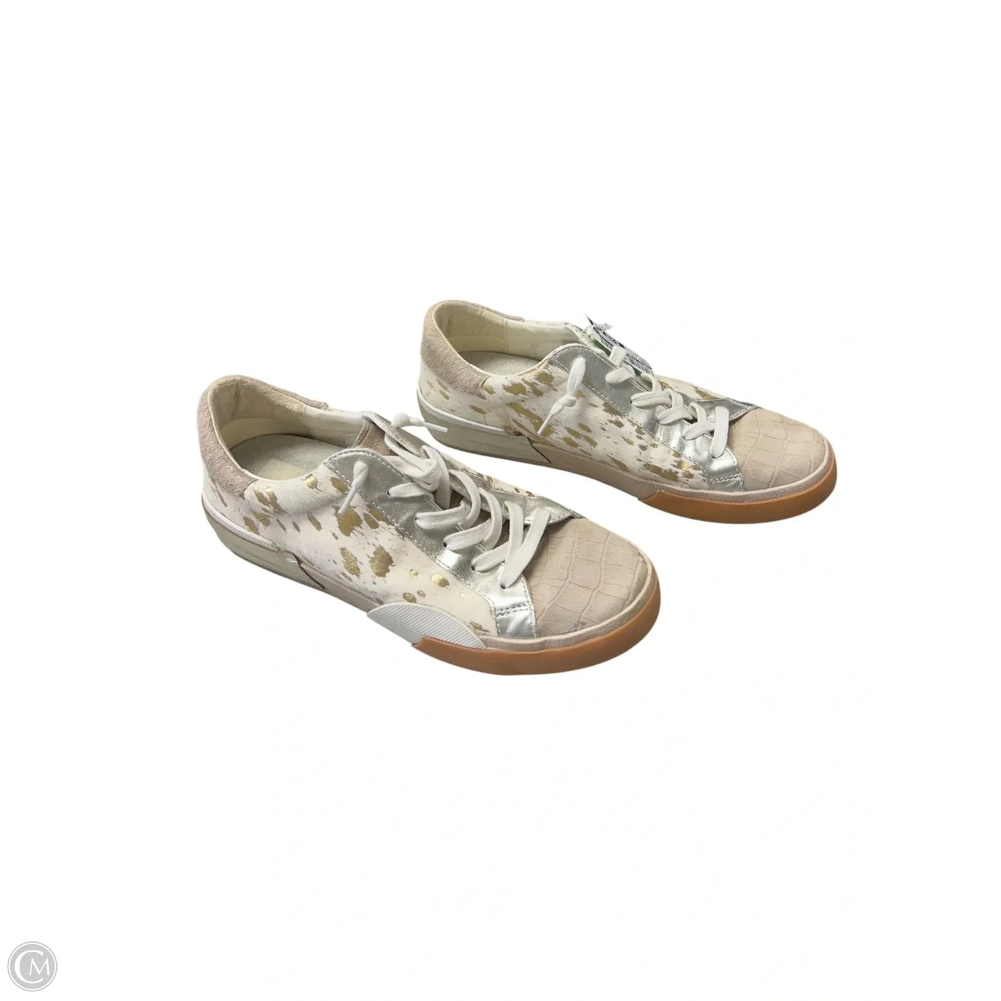 Shoes Sneakers By Dolce Vita In Cream & Silver, Size: 10