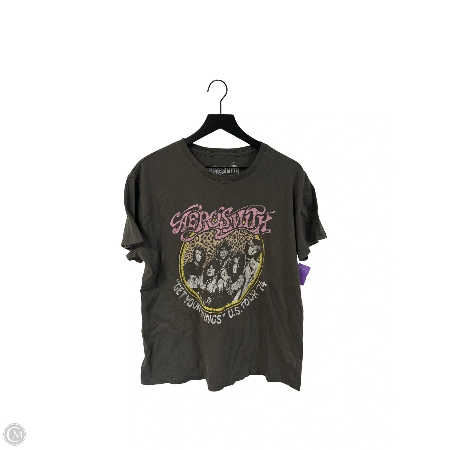 Top Short Sleeve Basic By Clothes Mentor In Grey, Size: Xxl