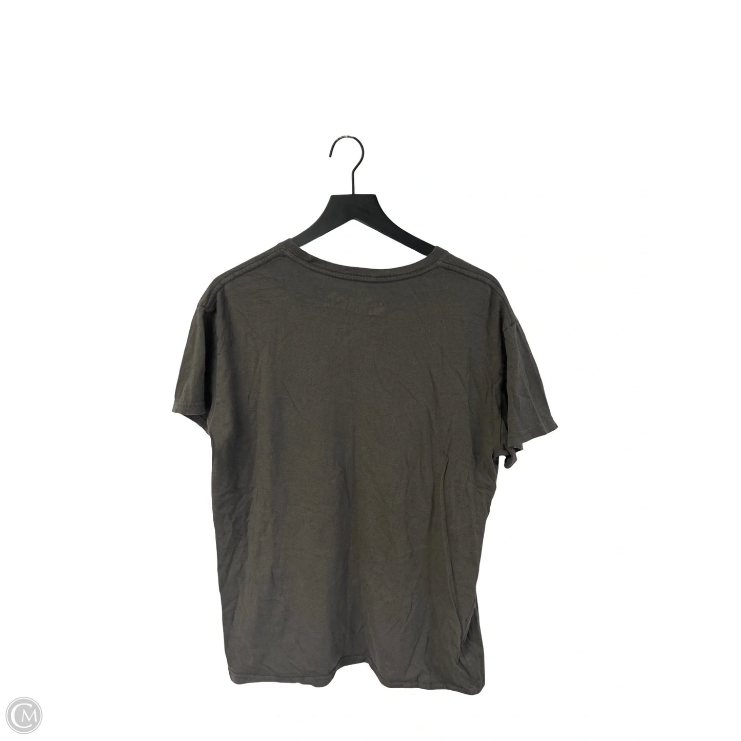 Top Short Sleeve Basic By Clothes Mentor In Grey, Size: Xxl