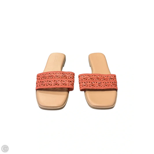 Sandals Flats By Old Navy In Orange, Size: 8