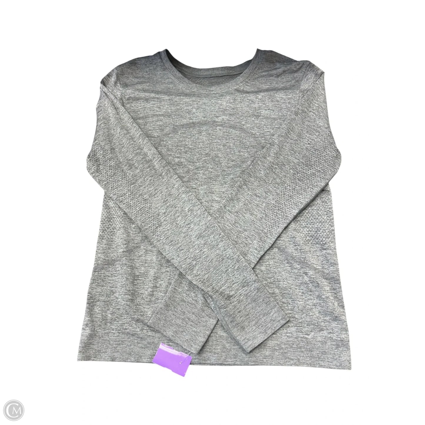 Athletic Top Long Sleeve Crewneck By Lululemon In Grey, Size: 8
