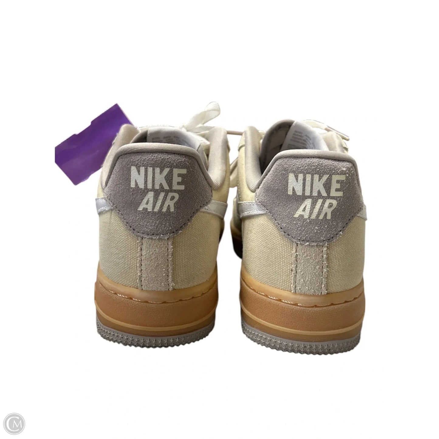 Shoes Sneakers By Nike In Tan & White, Size: 7