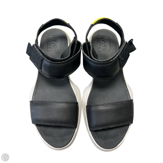 Sandals Flats By Sorel In Black, Size: 6.5