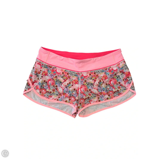 Athletic Shorts By Lululemon In Floral Print, Size: 10