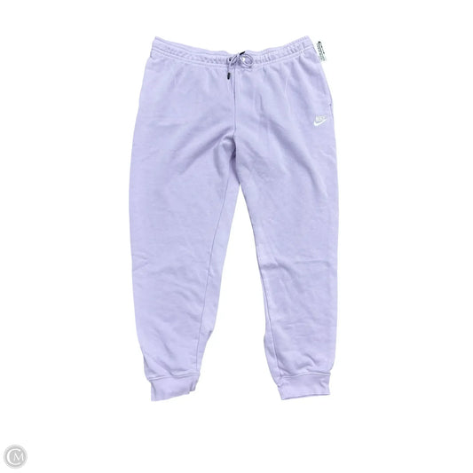 Athletic Pants By Nike Apparel In Purple, Size: Xl