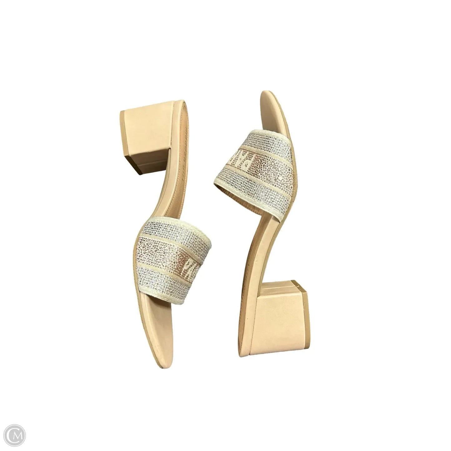 Sandals Heels Block By Madden Girl In Cream, Size: 9