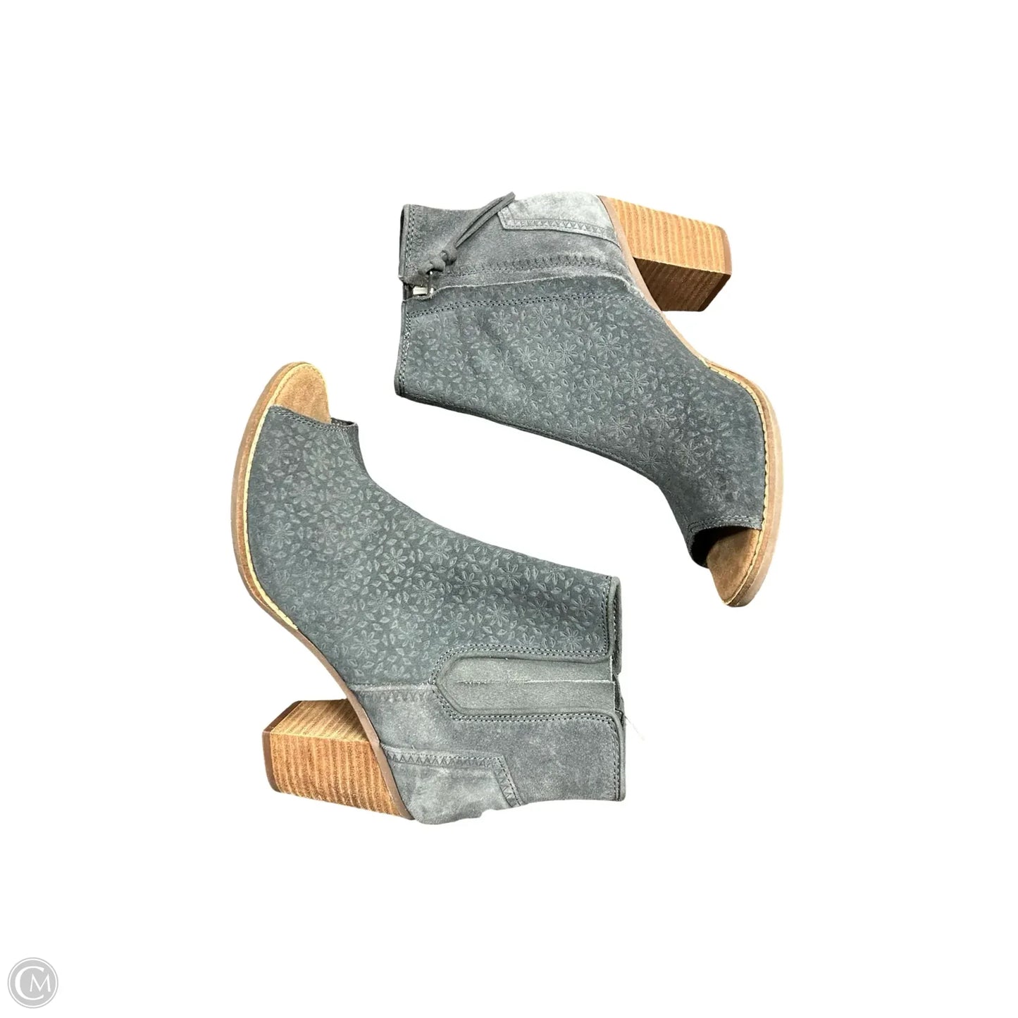 Sandals Heels Block By Toms In Grey, Size: 8.5