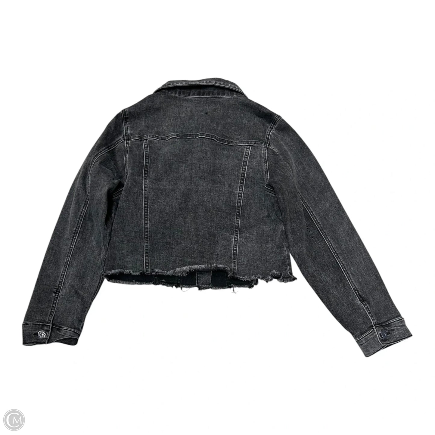 Jacket Denim By Risen In Black Denim, Size: L